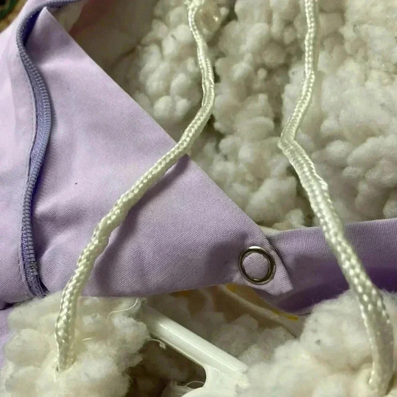 TIDYKINS VINTAGE ONE PIECE SNUGGLE BUNTING COLD WEATHER GEAR SHERPA LINED CLEAN - Picture 12 of 14